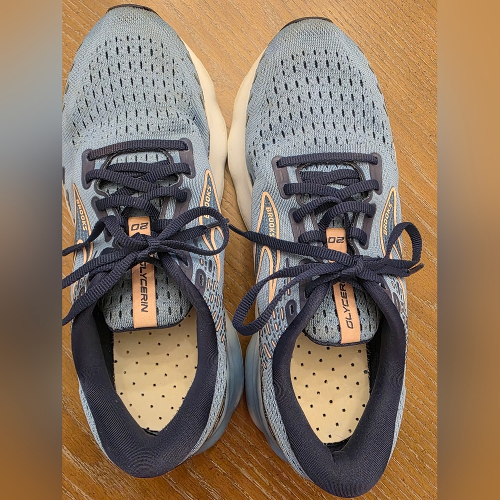 Brooks Glycerin 20 Blue Running Shoes Size 9.5 - Picture 7 of 8
